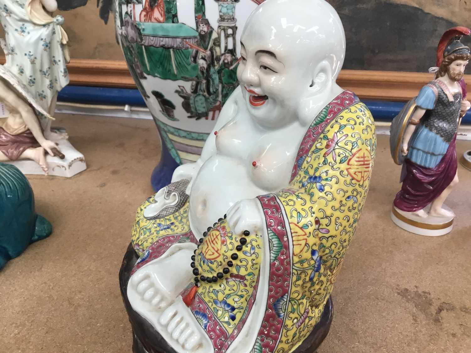 Chinese porcelain figure of Buddha - Image 7 of 12