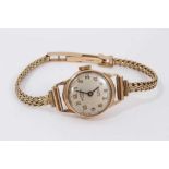 Ladies 9ct gold wristwatch