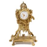 19th century French gilt cartel clock