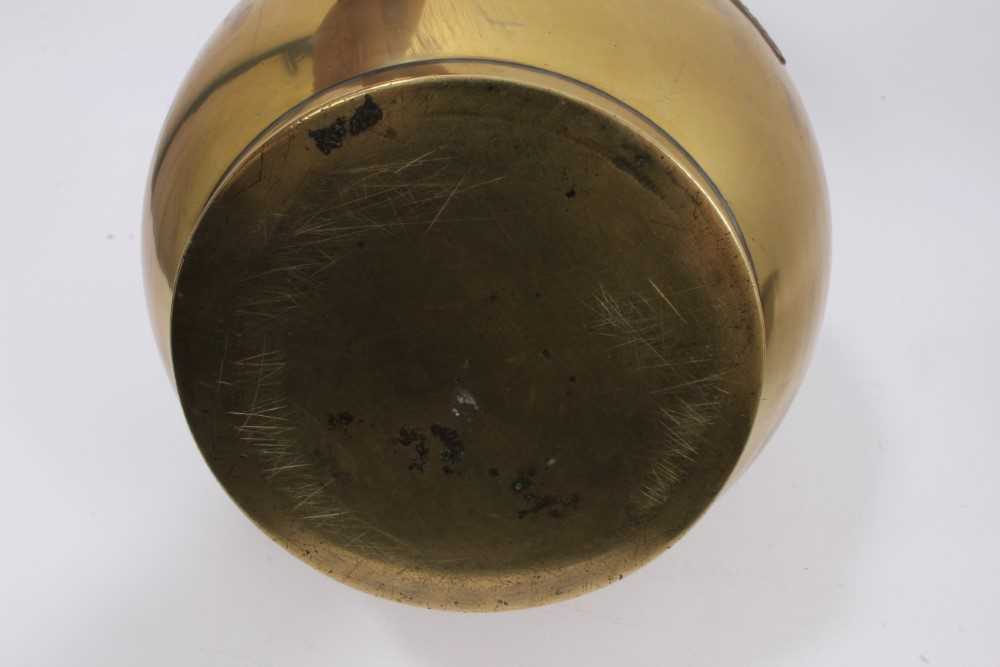 Chinese brass bowl and another - Image 6 of 12