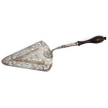 George III silver cake slice London 1766