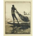 *Gerald Spencer Pryse (1882-1956) lithograph, Nigeria, June 26, 1929, titled, 32 x 26cm, glazed fram