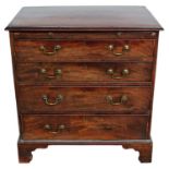 George II mahogany dressing chest