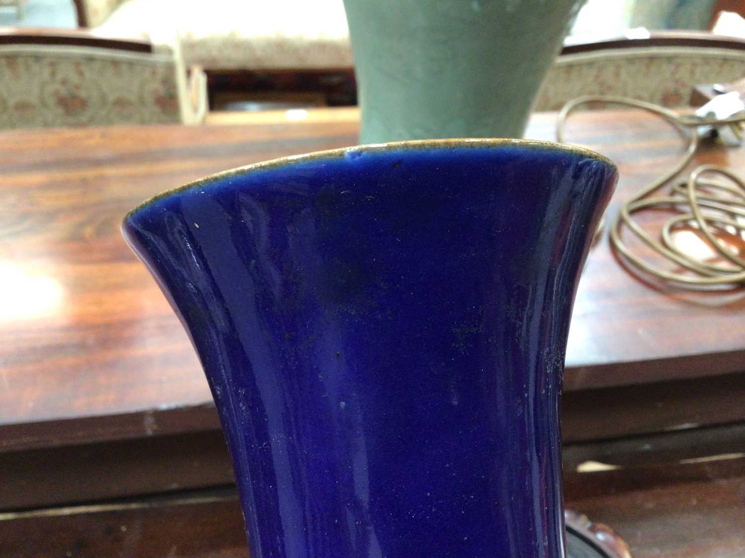 Large Chinese vase, blue ground - Image 9 of 12