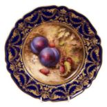 A Royal Worcester cabinet plate