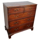 George III mahogany chest of drawers.