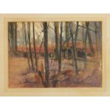*Gerald Spencer Pryse (1882-1956) watercolour - Woodsman, 25 x 35cm, glazed frame
