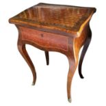 19th century French parquetry work table.