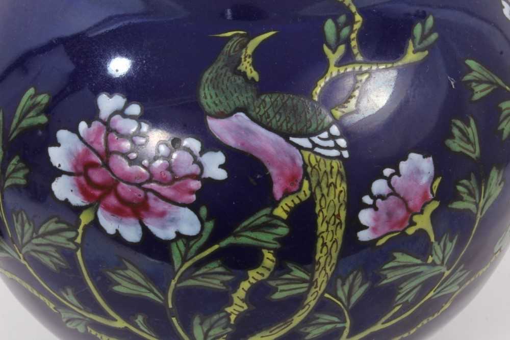 Large Chinese vase, blue ground - Image 8 of 12