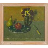 John Miller (1911-1975) oil on canvas - still life, signed, 33cm x 39cm, framed