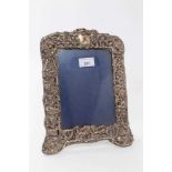 Edwardian silver photo frame