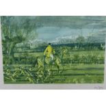 *Sir Alfred Munnings (1878-1959) signed print - Huntsman and Hounds, published by Frost & Reed 1929,