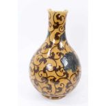 Unusual Wedgwood earthenware bottle shaped vase, circa 1880