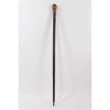 Antique walking stick with horn handle