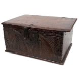 17th century oak bible box