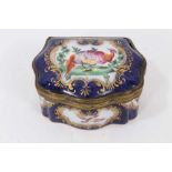 Samson porcelain trinket box with bird decoration