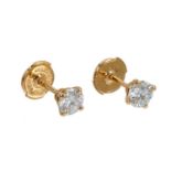 Cartier diamond ear studs