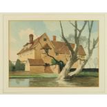 *Bertram Nicholls (1883-1974) watercolour - High House, Otley