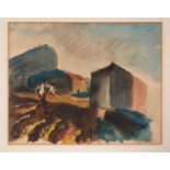 Edward MacKnight Kauffler (1890-1954) watercolour - Cassis Landscape, signed, inscribed and dated 19