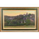 *Alex W. Russell Flint (b.1974) oil on panel - Summer Evening Argenton Chateau