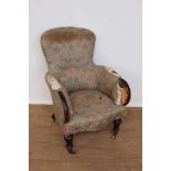 George IV mahogany gentlemen's armchair