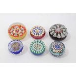 Six Perthshire paperweights, some pre. 1974 (6)