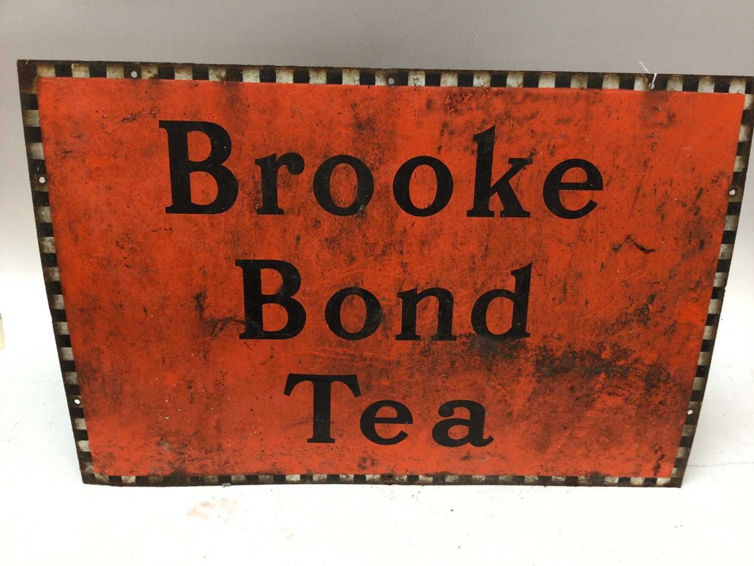 Vintage Brooke Bond Tea enamel sign, 51 x 76cm