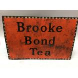 Vintage Brooke Bond Tea enamel sign, 51 x 76cm