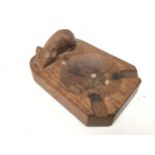 Robert 'Mouseman' Thompson of Kilburn, carved oak ashtray