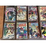 Marvel Comics mostly 80s to include Captain America, Moon Knight, Alpha Flight and others. Approxima