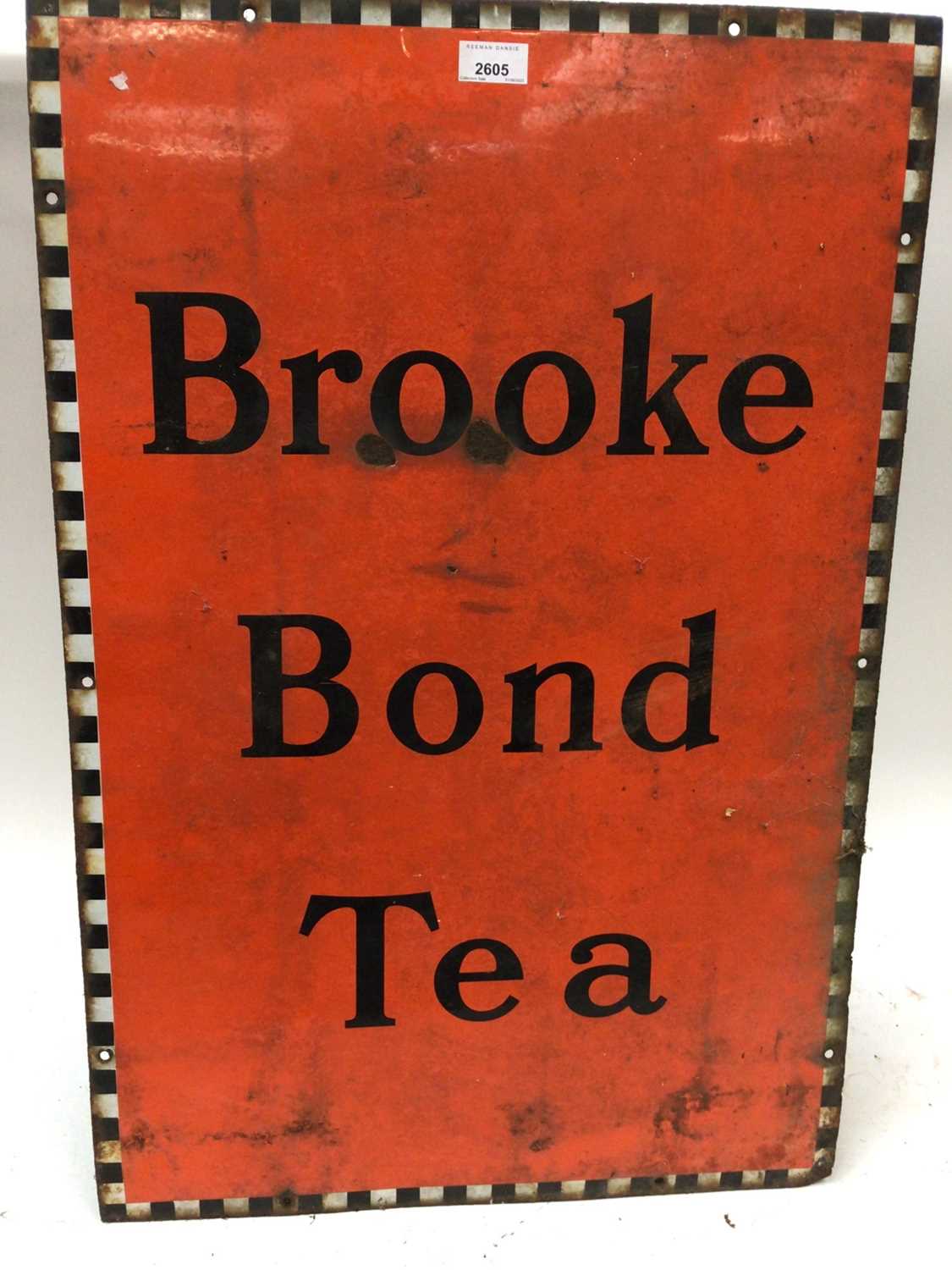 Vintage Brooke Bond Tea enamel sign