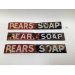 Three Pears Soap enamel signs