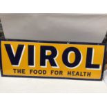 Large vintage enamel sign - 'Virol The Food for Health'