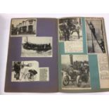 Box of ephemera including Victorian novelty card, Eastern Gas ephemera, 1930's Clacton auction catal