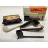 Collection of assorted pipes, together with two spotting scopes (1 box)