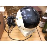 Retro JVC Videosphere space helmet television manufactured at Yokohama Plant Victor Company of Japan