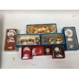 Large collection of Coalport miniature tea wares, including fruit painted examples, together with ot