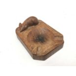 Robert 'Mouseman' Thompson of Kilburn, carved oak ashtray