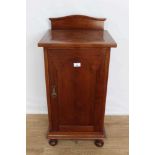 Early 20th century mahogany medicine cabinet by Liberty and Co., with lead lined interior, retailers