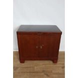 Vintage drinks cabinet, with maple lined fitted interior.