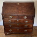 George III mahogany bureau.