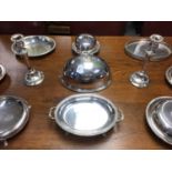 Selection of Victorian and later silver plate