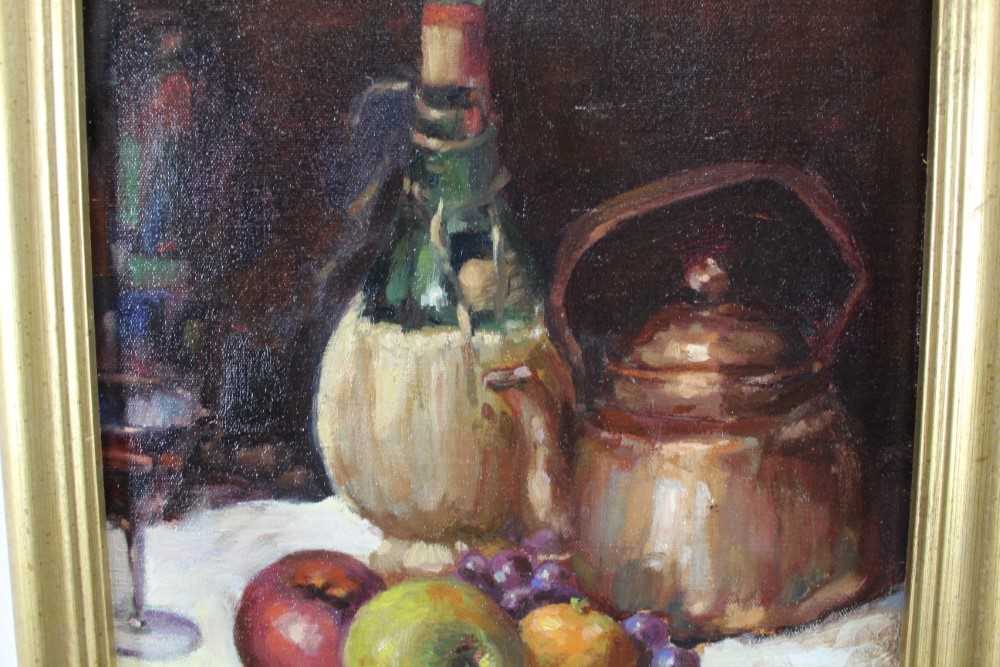 Attributed to Anna Airy oil on canvas laid down onto board, Still life - Bild 3 aus 6