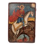 18th/19th century icon of St. George, believed to be Serbian