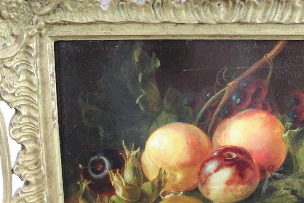 Henry George Todd (1846-1898) oil on panel - still life of fruit and hops, apparently unsigned, 16.5 - Bild 4 aus 7