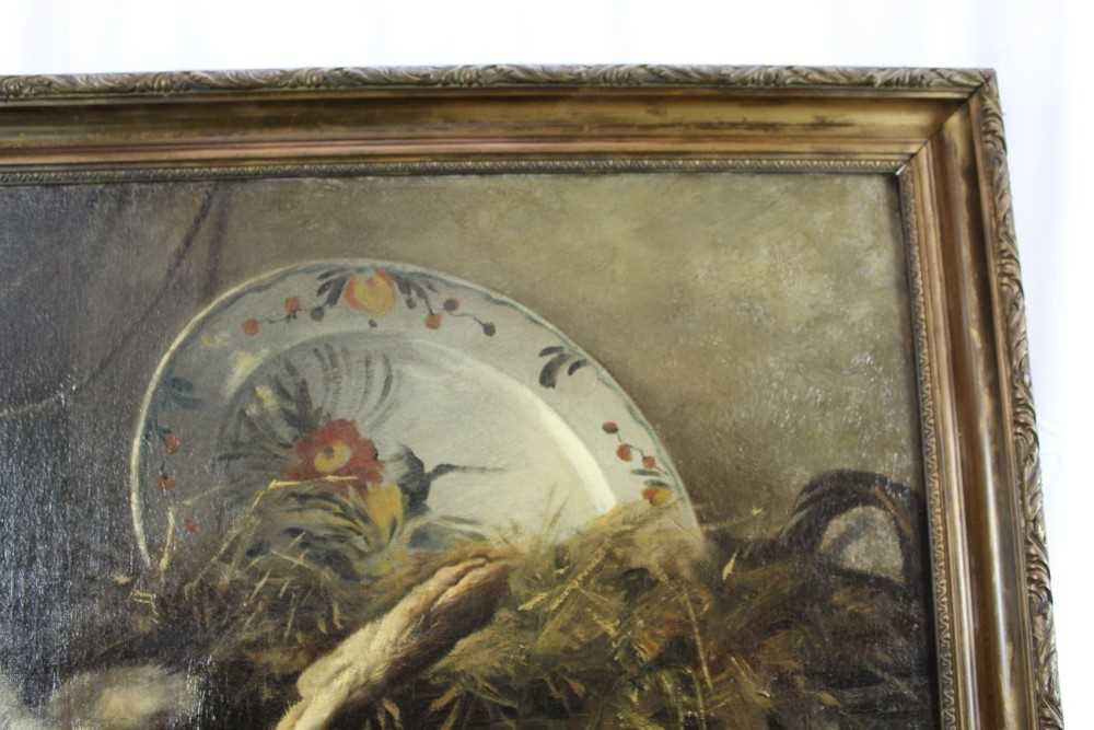 Eugene Henri Cauchois (1850-1911) oil on canvas - Still Life Dead Birds and Game, signed, 71cm x 91c - Bild 23 aus 24