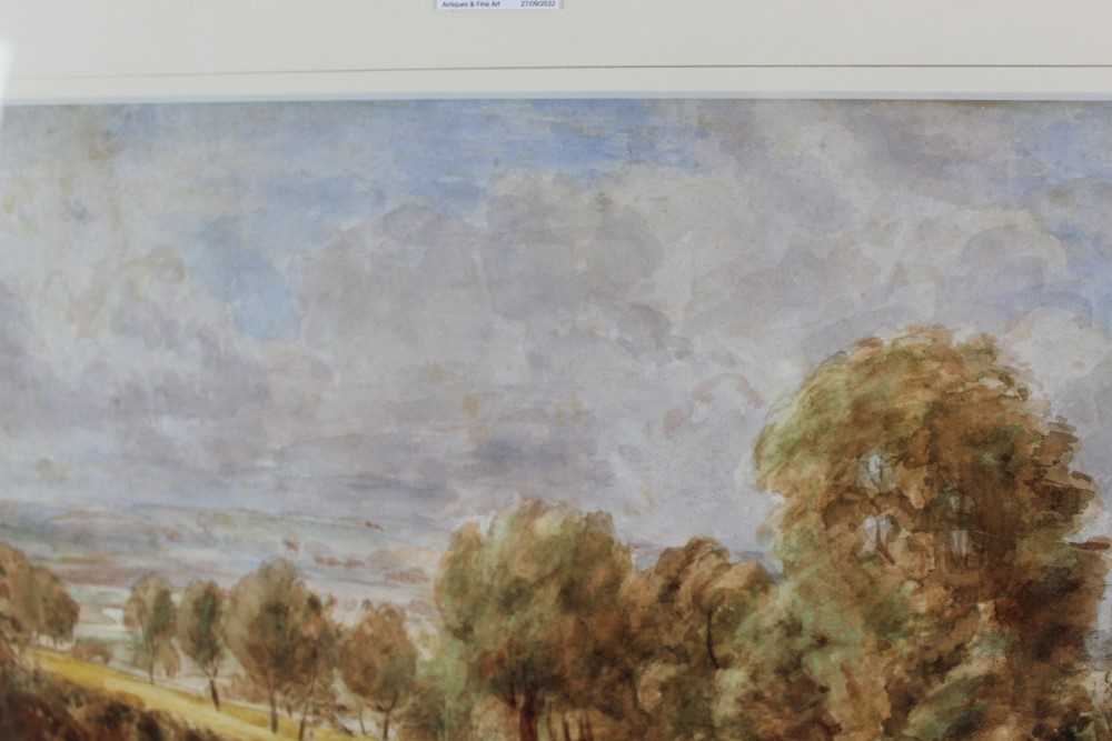 Thomas Churchyard watercolour (after Constable) Fen Lane - Bild 4 aus 14