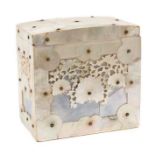 19th century Chinese mother of pearl tea caddy