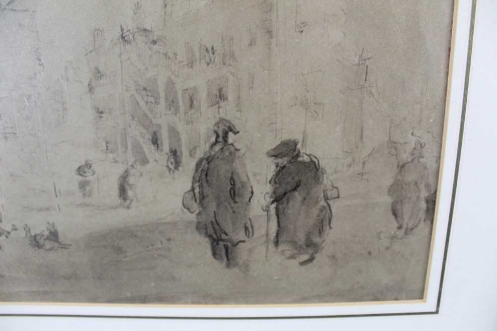 *Feliks Topolski (1907- 1989) pen and ink street scene, signed and dated 1941, in glazed frame - Bild 4 aus 8