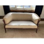 Late 19th century mahogany framed sofa